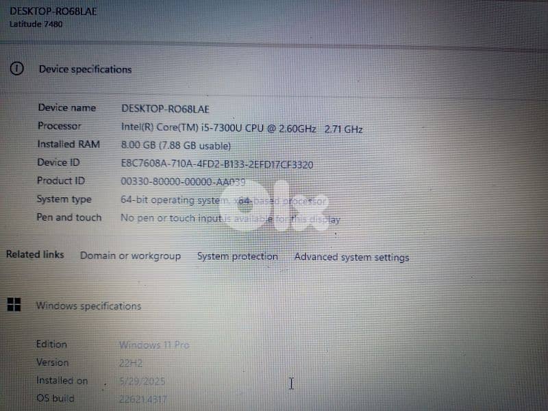 Dell Core I5-7th 1