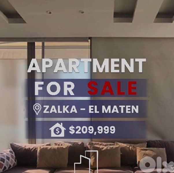 New Apartment in Zalka sea view 210,000$ 0