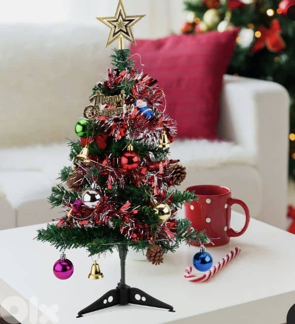 60cm Mini Christmas Tree with 24 colored balls/4$ delivery 3