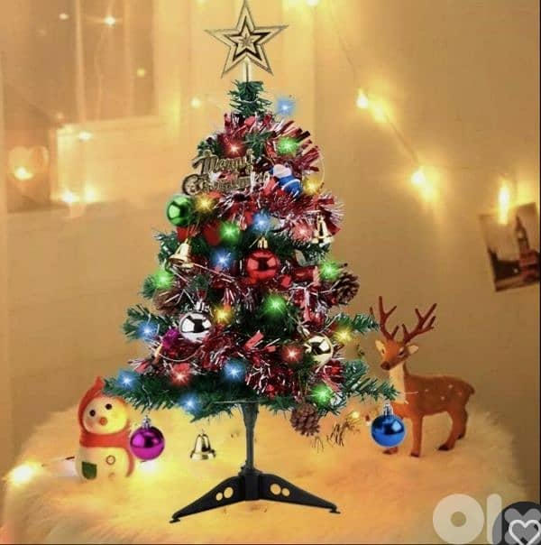 60cm Mini Christmas Tree with 24 colored balls/4$ delivery 6