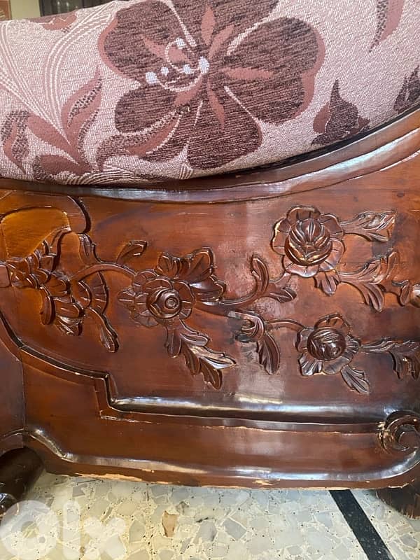 صالون حفر خشب زان 6 قطع 10 اشخاص 0