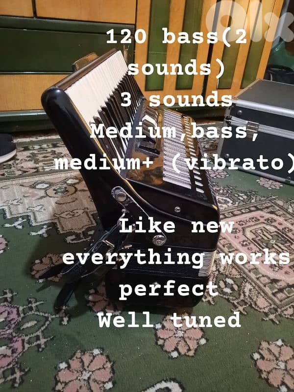 accordéon , accordion 120 bass 0