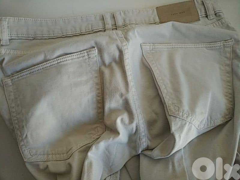 Zara jeans pant (off white) - Not Negotiable 2