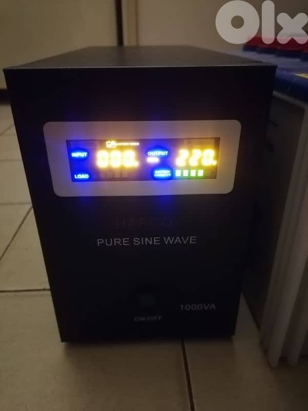 Aps&ups 1000va + 2 battery 100ah 1