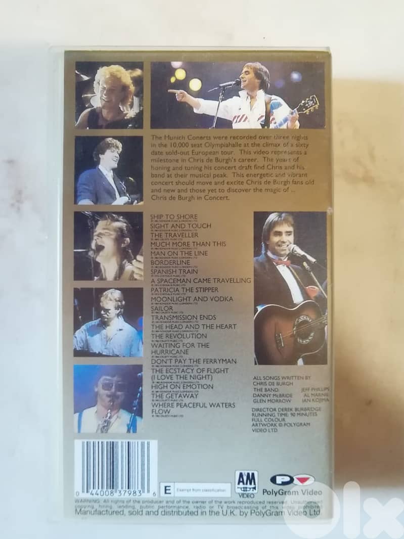Chris De Burgh The Munich Concert Vhs 2