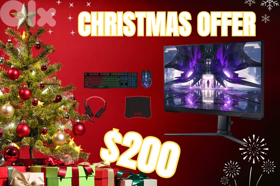 Christmas Gaming Offer – Monitor + RGB Gaming Set for ONLY $200! 0