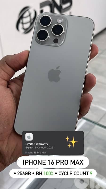 iphone 15 pro max 256G. BH 87% 0