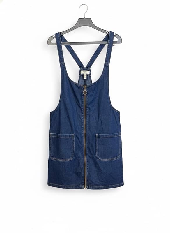 denim dress size large 0