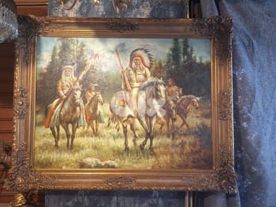 antique large oil painting