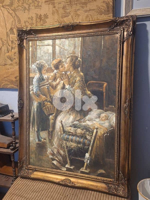 large signed oil painting 1