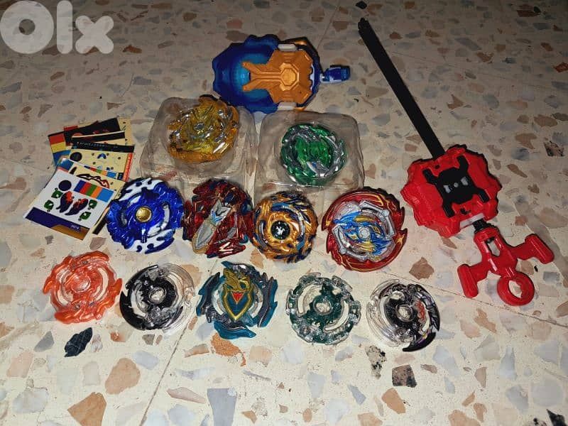 beyblade collectionمجموعة بلابل مستعملة مميزة 0
