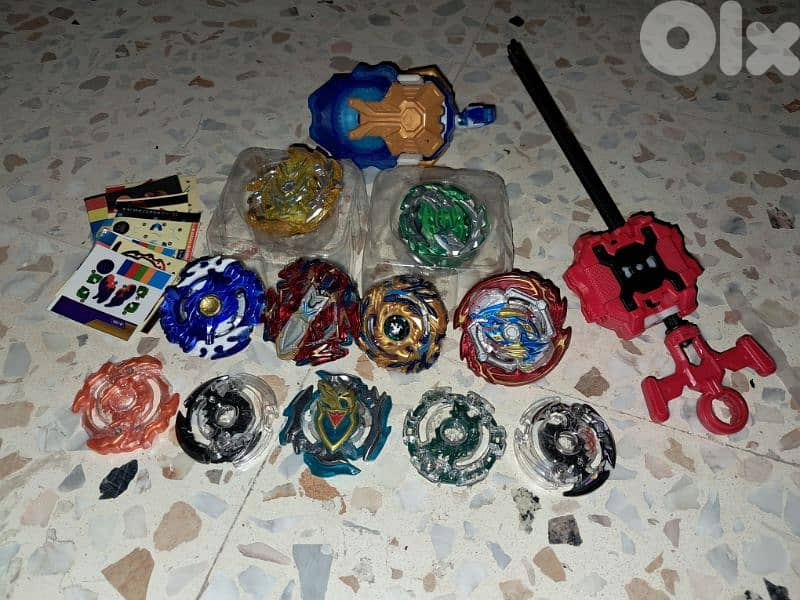 beyblade collectionمجموعة بلابل مستعملة مميزة 1