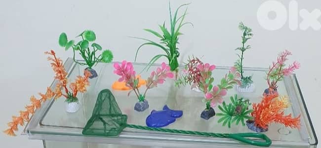 قطع أغراض اكواريوم مستعمل مع فلتر  كلن سوا  ٨ دولار بي أشرفية ٠٣٧٢٣٨٩٥