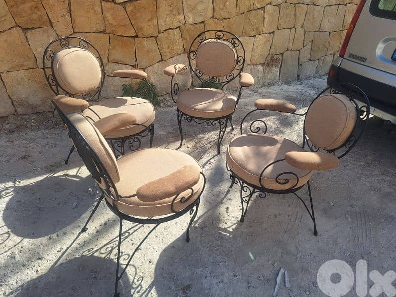 كراسي فيرفورجي انتيك عدد٤ تصميم مميز سعر لقطة 4