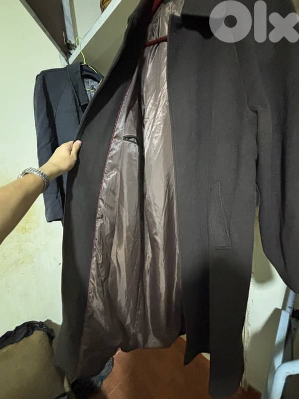 Vintage BOSS FINE&PURE Wool Coat XL 2