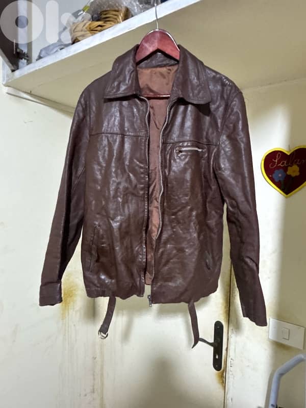 TRIUMPH PARIS Real leather jacket for man 0