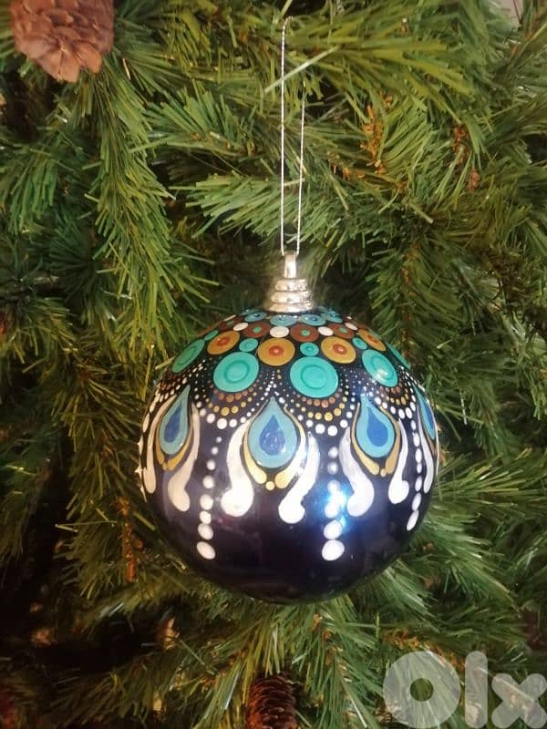 handpainted Chistmas ornament 0