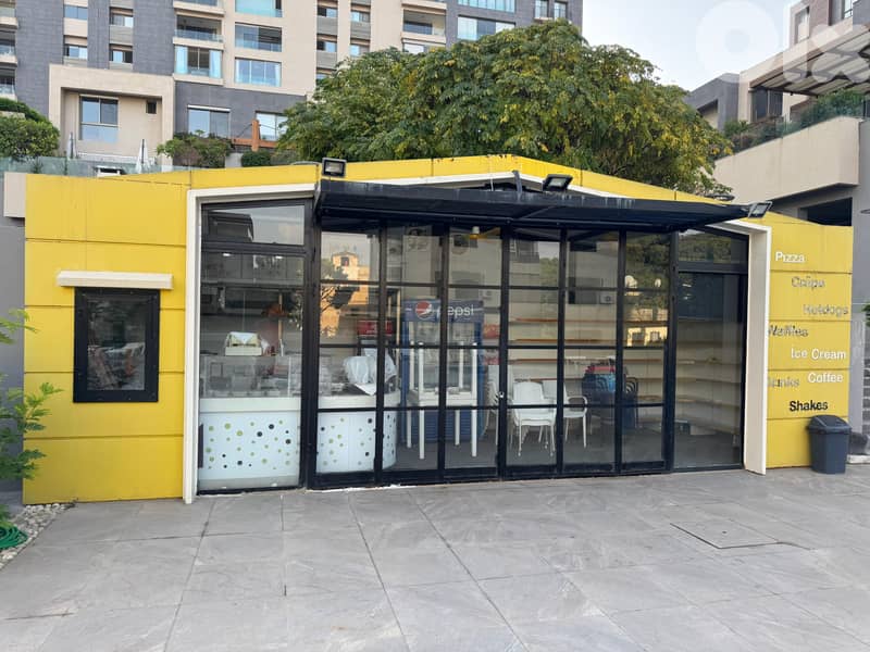 FOR SALE – Outdoor Commercial Kiosk Structure (Detachable Metal Unit) 1