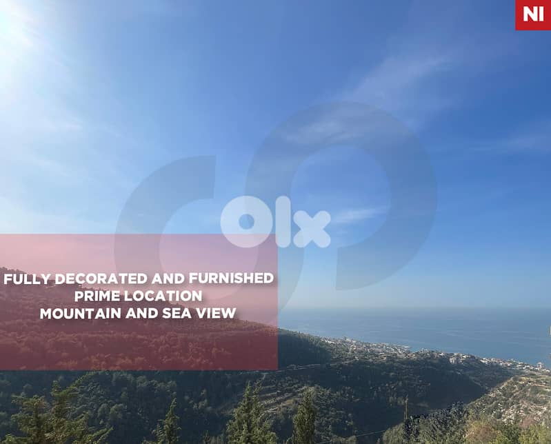 Fully decorated and furnished,Mountain, sea view, mastita REF#NI129015 0