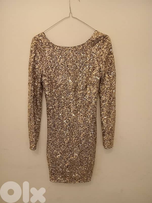 glitter gold dress 0