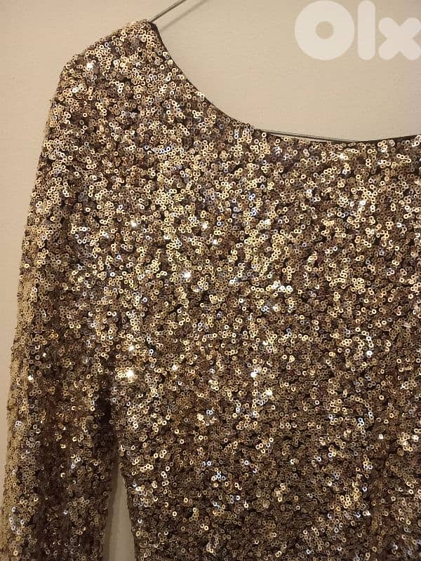 glitter gold dress 1