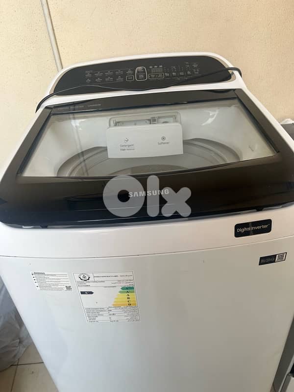 Samsung top load 11 kg و غاز flora 0