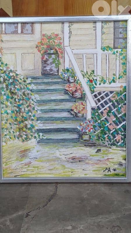 لوحة رسم زيتي اوروبية 2