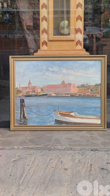 لوحة رسم زيتي اوروبية 0