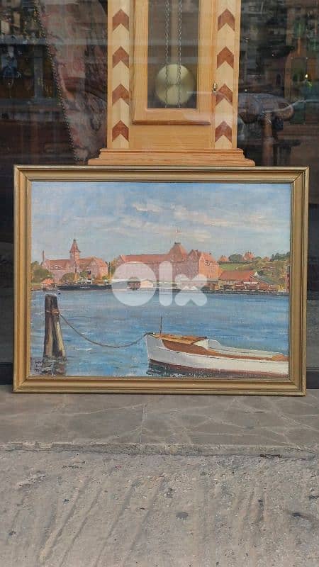 لوحة رسم زيتي اوروبية 1