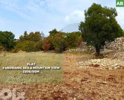 FLAT LAND - PANORAMIC SEA & MOUNTAIN VIEW -AMCHIT - JBEIL REF#AB129024