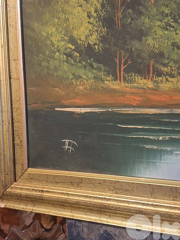 signed european oil painting landscape 5