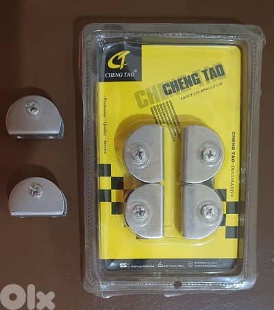 Stainless  steel  glass  shelf bracket new 6 pcs beyrout ashrafiye 10$