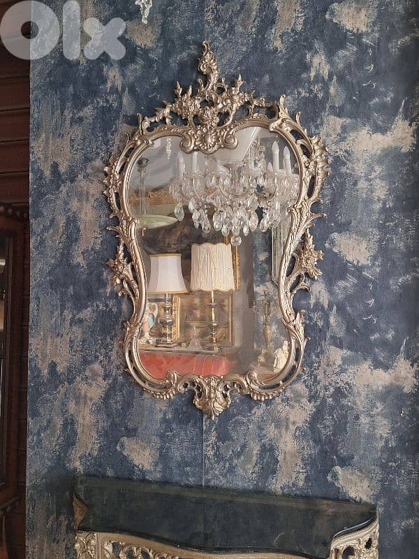 bronze console and mirror 1