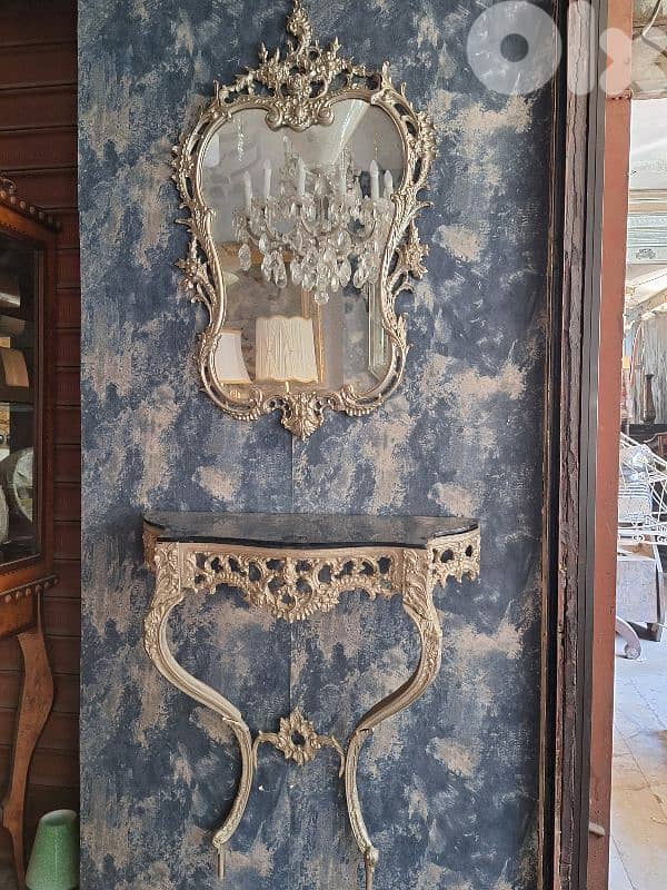 bronze console and mirror 4