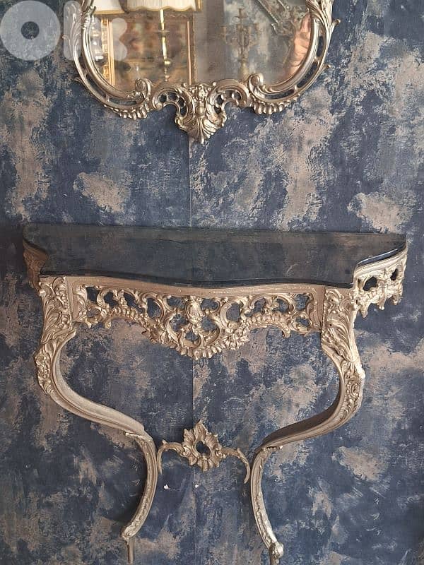 bronze console and mirror 7