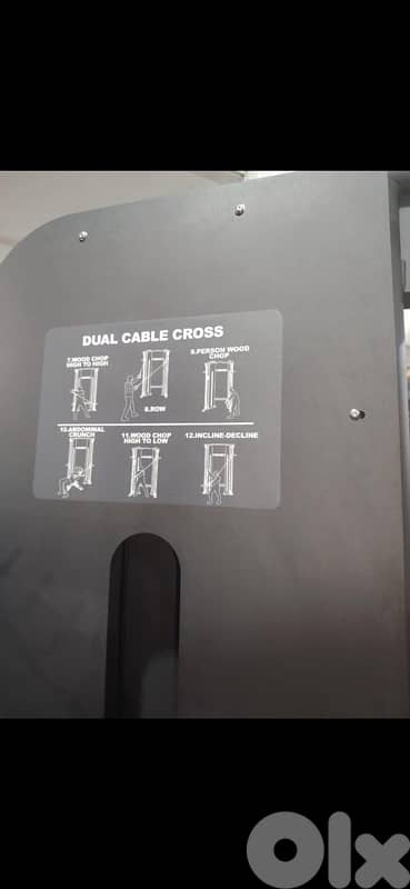 V shape cross cable new heavy duty 100kg each side 4