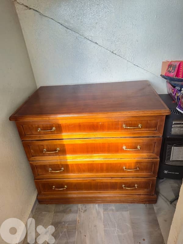 غرفة نوم كاملة خشب زان 7