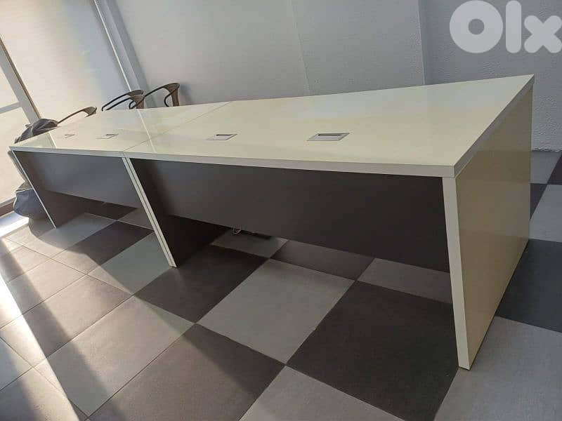 Two Desk Tables Used Very Good Condition and Quality 0