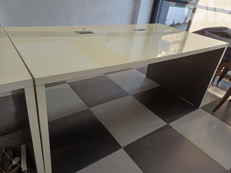 Two Desk Tables Used Very Good Condition and Quality 2