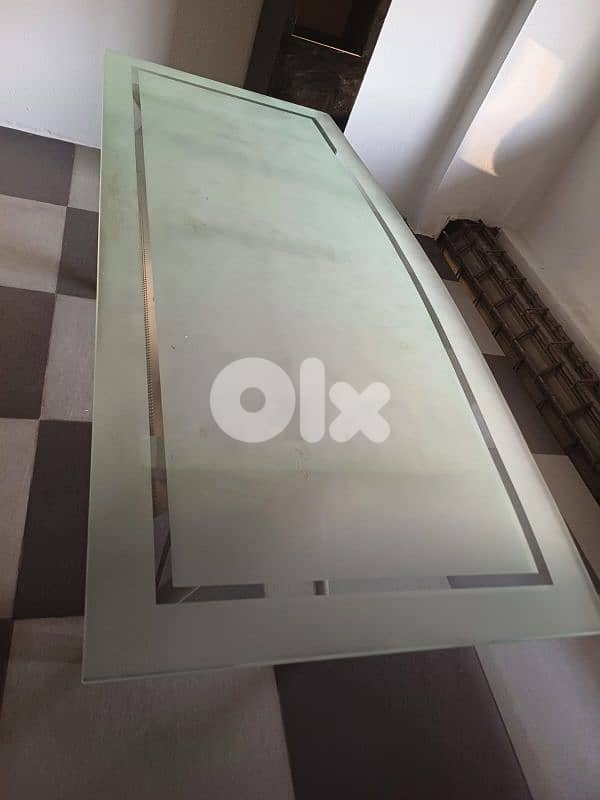 Glass Office Desk Used Good Condition 1