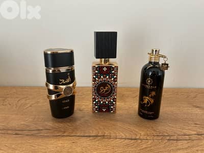 Lattafa Asad, Lattafa Ajwad, Montale Arabians Tonka