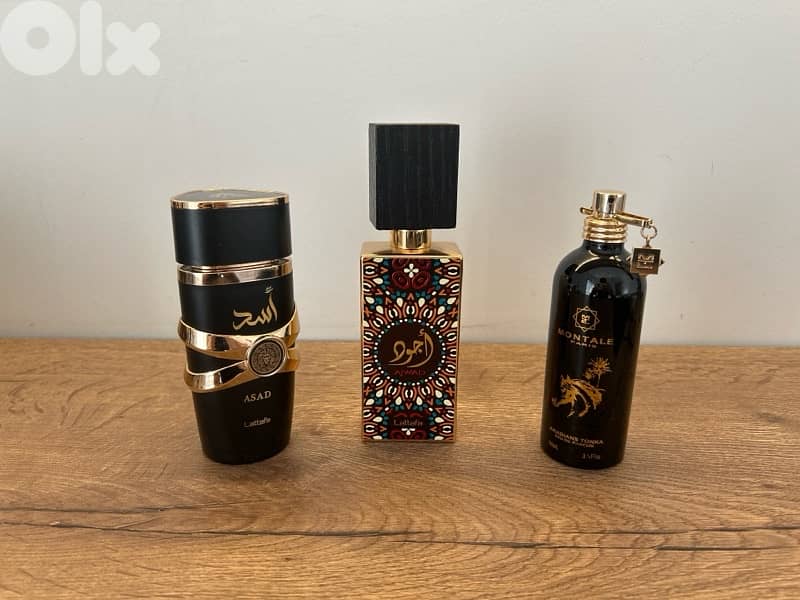 Lattafa Asad, Lattafa Ajwad, Montale Arabians Tonka 0