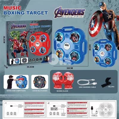 Kids Music Boxing Machine 3 Hits and 4 Hits + Gloves