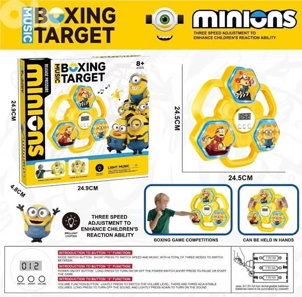 Kids Music Boxing Machine 3 Hits and 4 Hits + Gloves 3