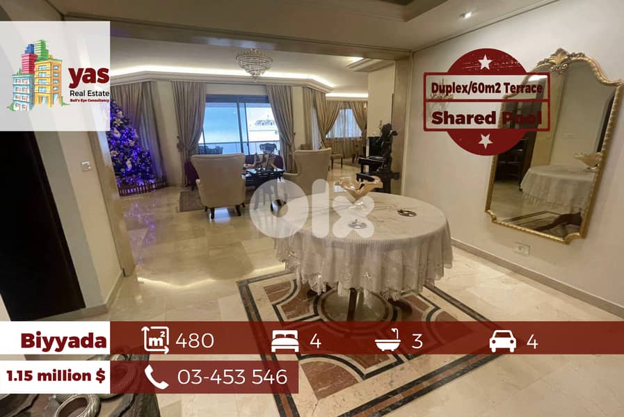 BIyyada 480m2 | 60m2 Terrace | Duplex | Pool | Private Street  | OH 0