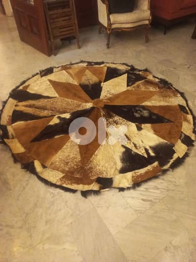 سجادة جلد بقر طبيعي 100%