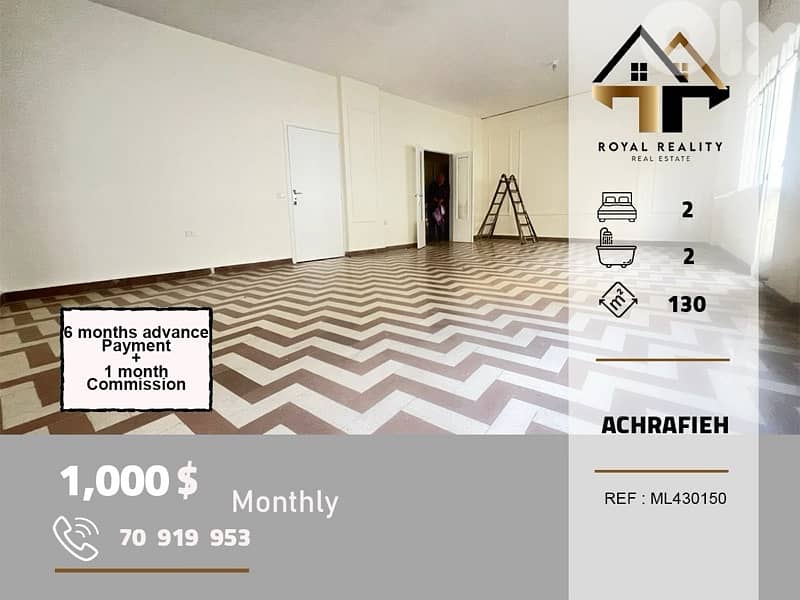 apartments for rent in monot achrafieh شقق للايجار في مونو اشرفية 0