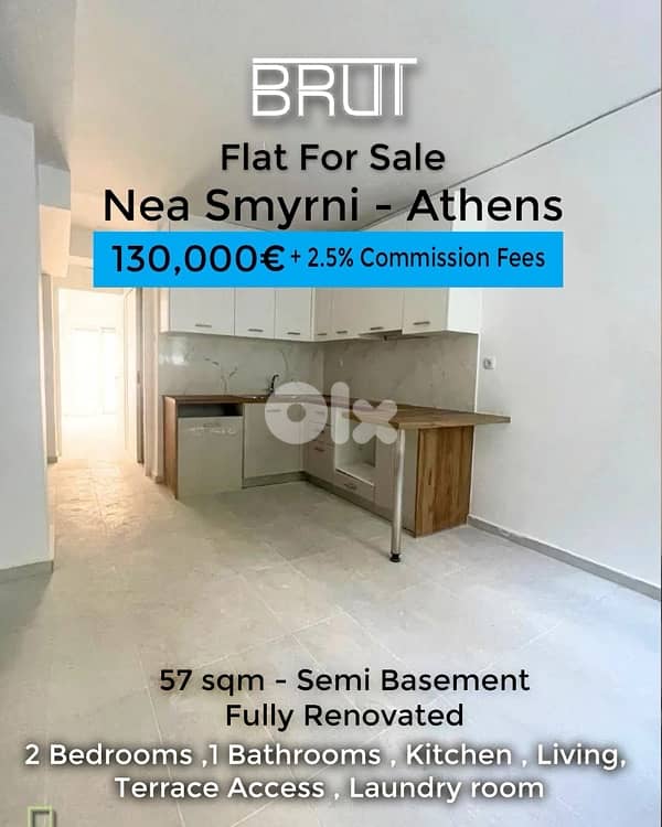 57 sqm Apartment for salenin Nea Smyrni Greece 0