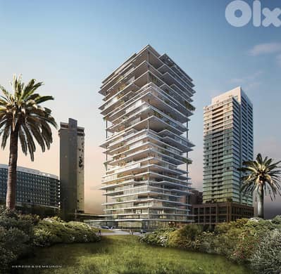 4 BEDS IN BEIRUT TERRACES DOWNTOWN WITH SEA VIEW & TERRACE , (BT-1210)