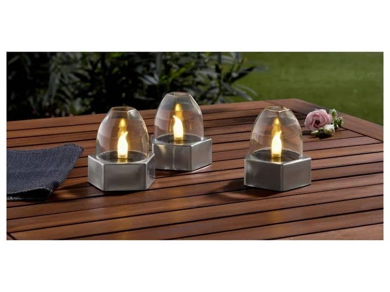The LIVARNO solar LED lights provide warm ambient lighting 0